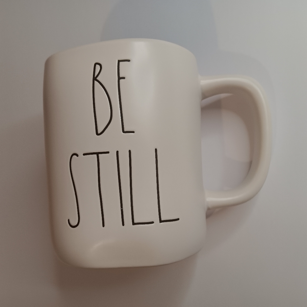 New Rae Dunn "Be Still" Mug